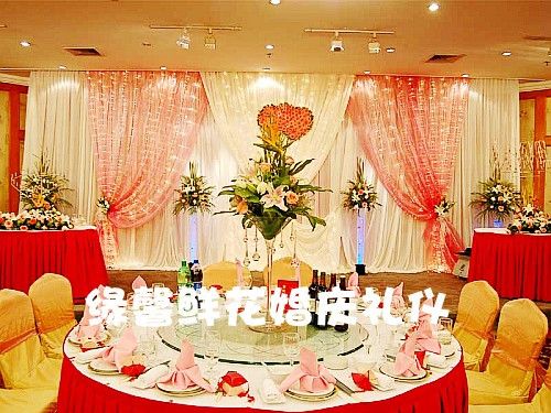 上海婚礼婚庆鲜花布置-婚礼舞台布置-上海婚庆-缘馨礼仪bz026